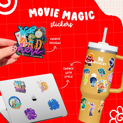 Mulan Vinyl Sticker | Waterproof Transparent Glossy | Disney Warrior Princess Decal for Laptop, Water Bottle, Car, Journal