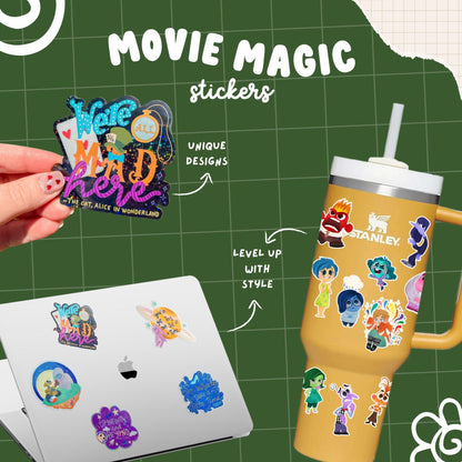 Voldemort Sticker Glow in the Dark Waterproof Vinyl Decal for Laptop Water Bottle Wizard Magic Gift for Fans