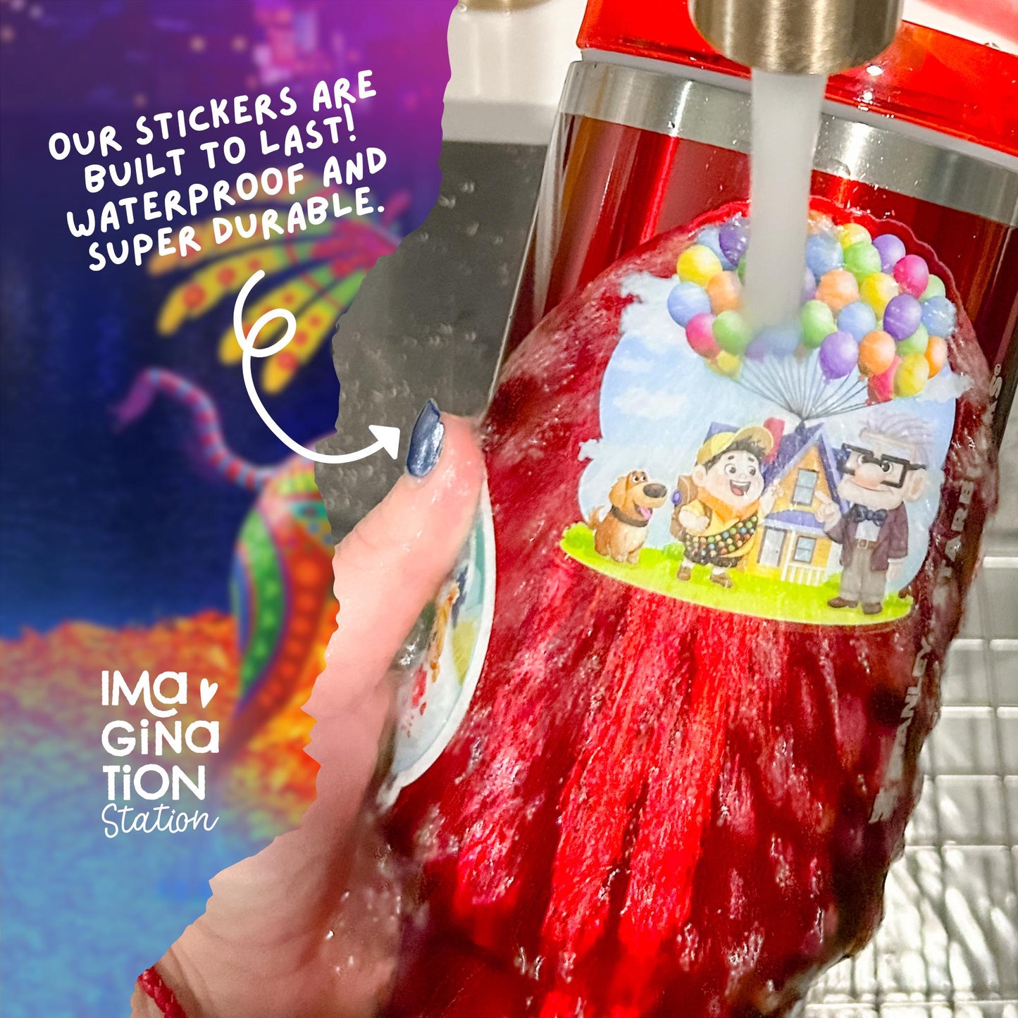 Dante from Coco Holographic Sticker – Alebrije Magic with Sparkle!