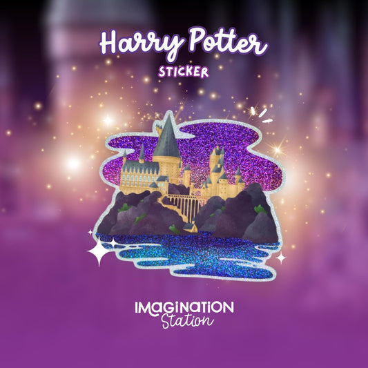 Hogwarts Castle Pixie Dust Sticker –  Waterproof Glossy Vinyl Decal for Laptop, Tumbler & Journal