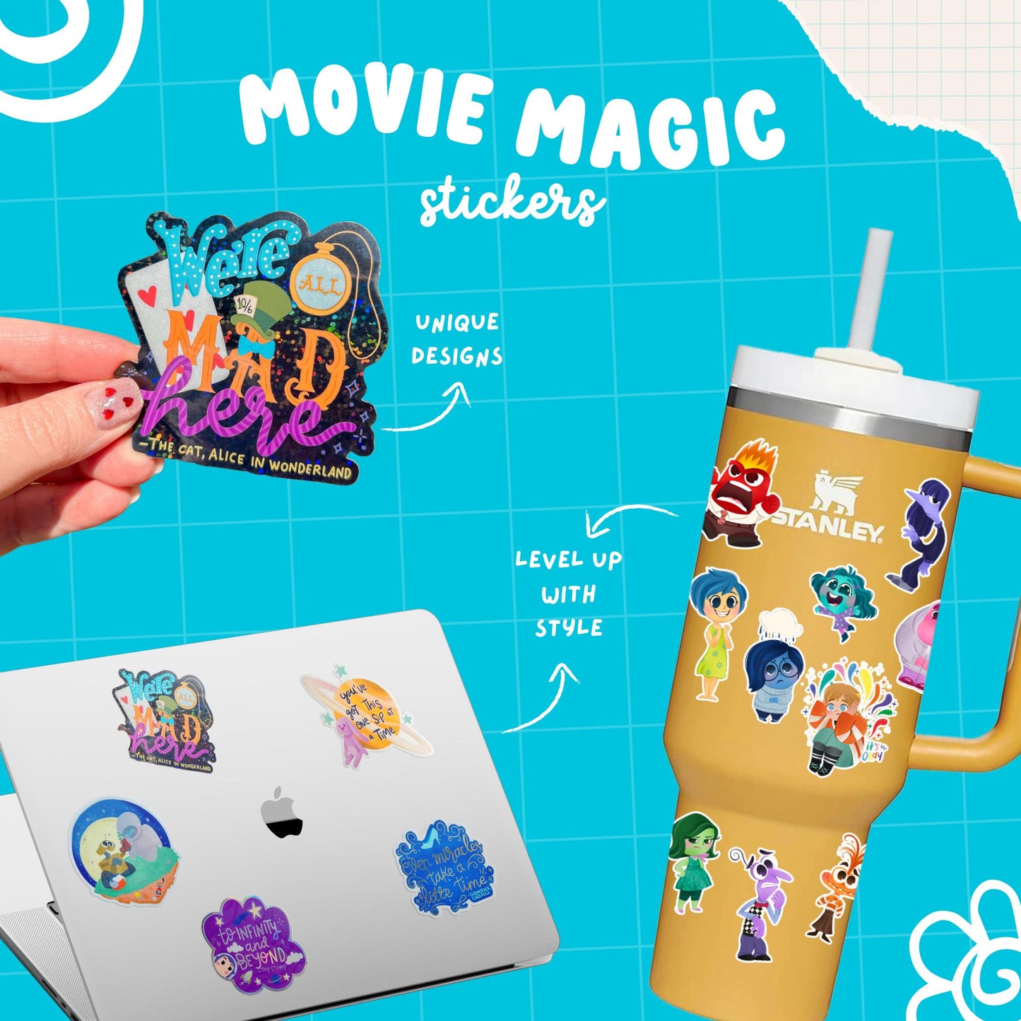 Hercules Matte Vinyl Sticker | Waterproof Holographic 3”x2.8” | Disney Meg Pegasus Phil Sticker for Laptop, Water Bottle, Car, Journal