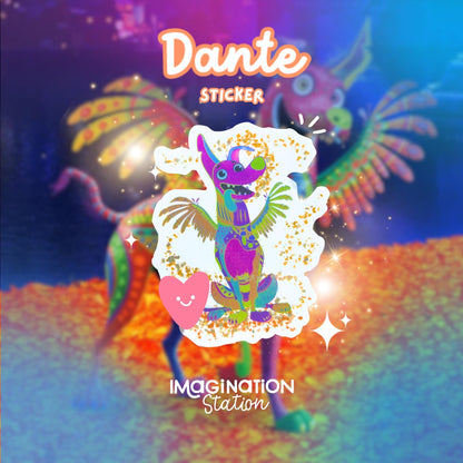 Dante from Coco Holographic Sticker – Alebrije Magic with Sparkle!