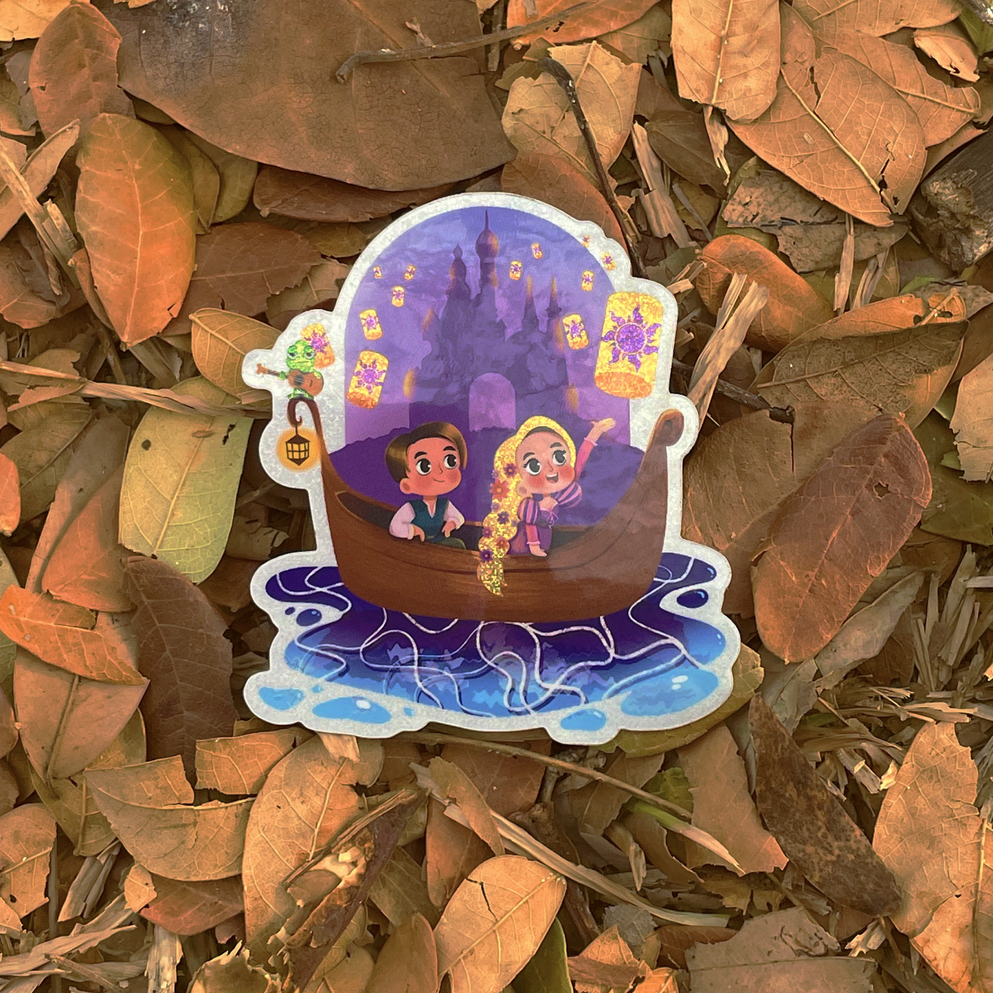 Rapunzel Tangled Sticker | Pixie Dust Glossy Waterproof Vinyl | Fairytale Disney Princess Decal for Tumblers, Laptops & Journals