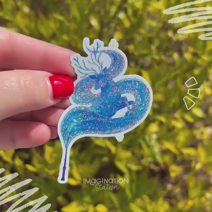 Expecto Patronum Sticker, Harry Potter Waterproof Pixie Dust Glossy Vinyl Decal, Laptop Water Bottle Car Window Sticker