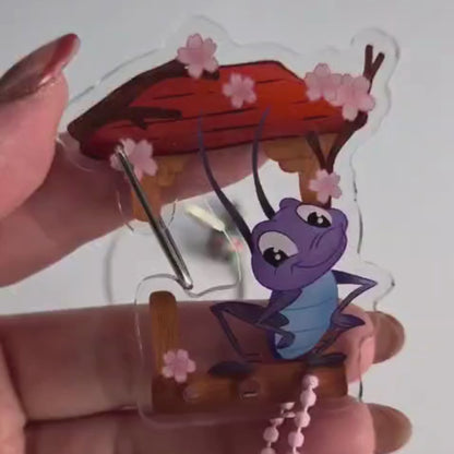 Mulan Cri-kee  Carabiner - Acrylic Glossy Clear