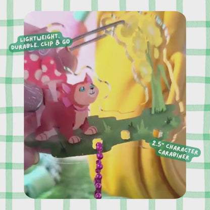 Alice in Wonderland Dinah Carabiner - Acrylic Clear Keychain