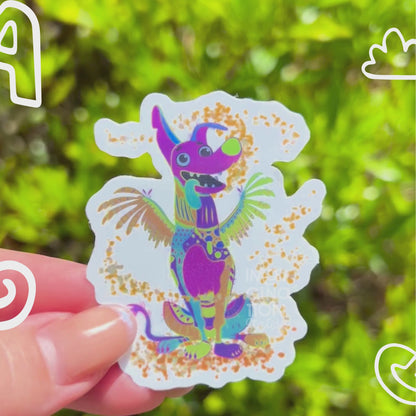 Dante from Coco Holographic Sticker – Alebrije Magic with Sparkle!