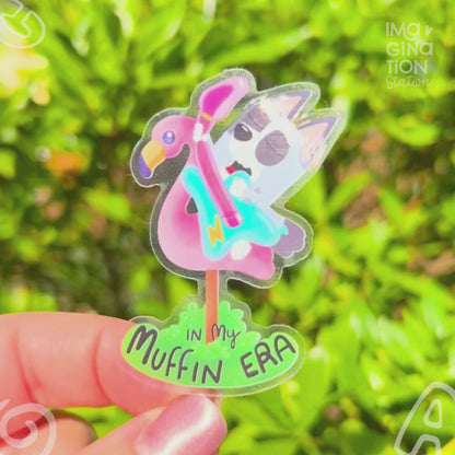 Bluey Fun Pack - 4 Stickers + Car Magnet Bundle