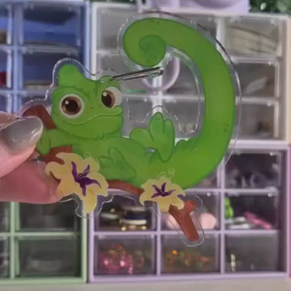 Tangled Pascal Carabiner - Acrylic Glossy Clear