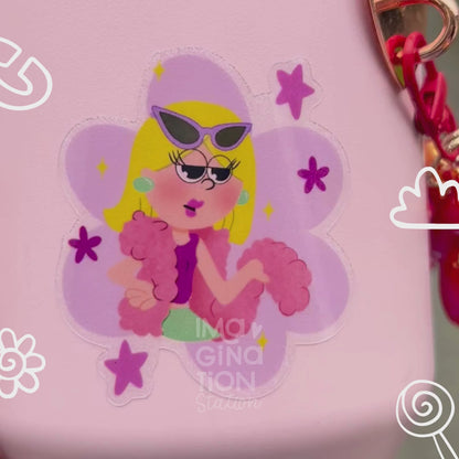 Lizzie McGuire Transparent Sticker | 2000s Disney Nostalgia Decal | Waterproof Glossy Vinyl | Retro Pop Culture Gift