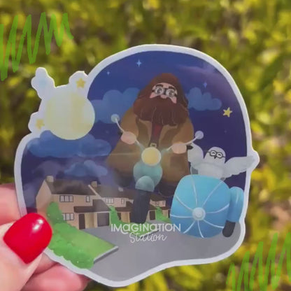 Hagrid Pixie Dust Vinyl Sticker | Waterproof Glossy| Wizard Magical Motorcycle Decal for Laptop, Water Bottle, Car