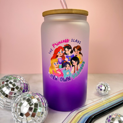 Princess Quote Sticker – Empowering Disney Magic in Clear Glossy Vinyl!