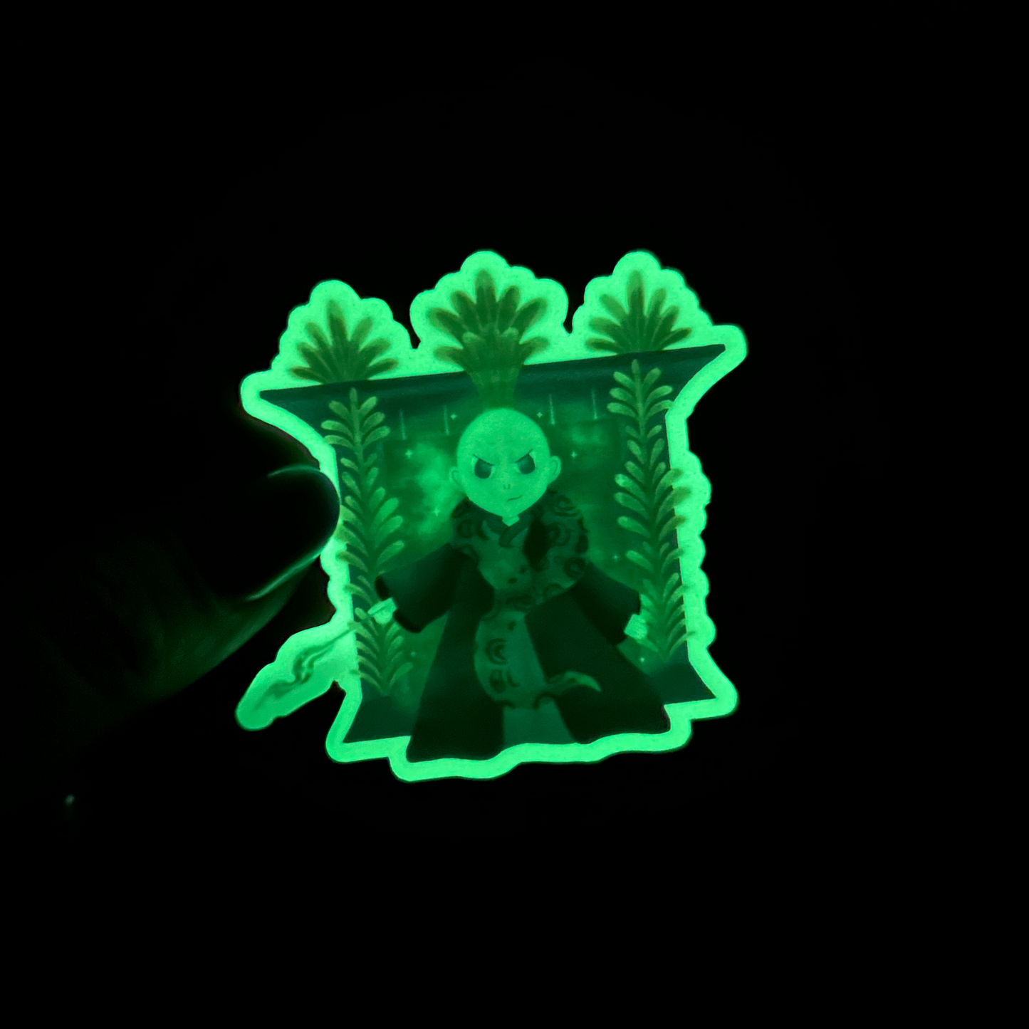 Voldemort Sticker Glow in the Dark Waterproof Vinyl Decal for Laptop Water Bottle Wizard Magic Gift for Fans