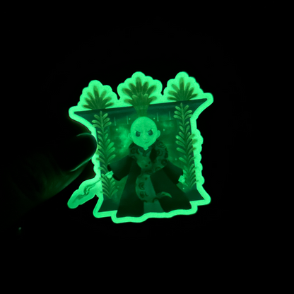 Voldemort Sticker Glow in the Dark Waterproof Vinyl Decal for Laptop Water Bottle Wizard Magic Gift for Fans