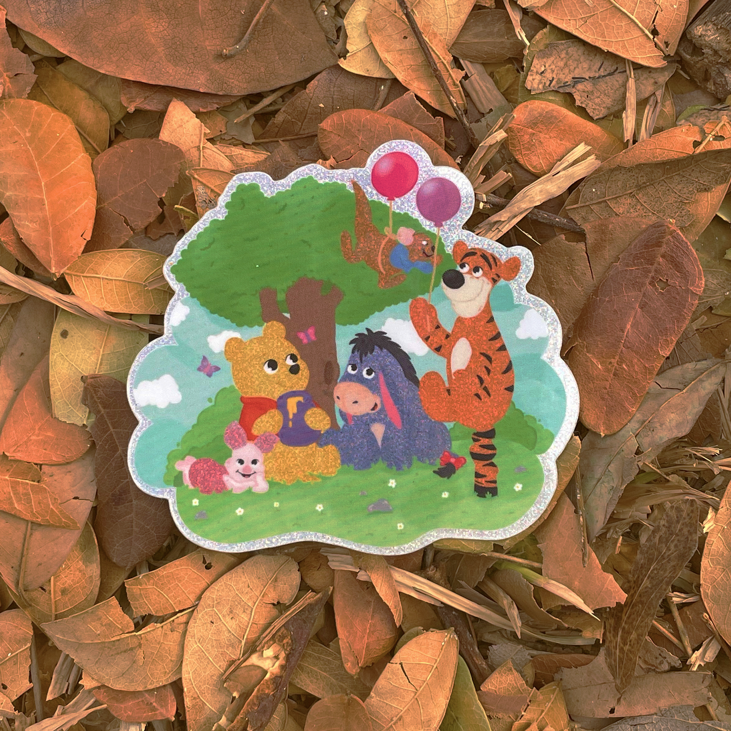 Winnie the Pooh & Friends Waterproof Vinyl Sticker – Pixie Dust Glossy Finish